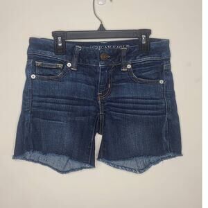 American Eagle stretch cutoff denim shorts - 0